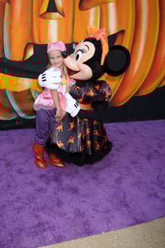 LOS ANGELES, OCT 1 - Mia Talerico, Minnie Mouse at the VIP Disney Halloween Event at Disney Consumer Product Pop Up Store on October 1, 2014 in Glendale, CA photo
