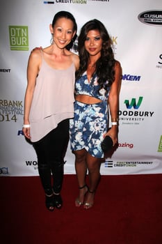 LOS ANGELES, SEP 6 - Nicole Bilderback, Tiffany Panhilason at the Mercenaries Premiere, Burbank International Fim Festival at AMC 6 on September 6, 2014 in Burbank, CA photo