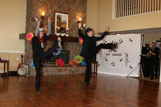 LOS ANGELES, JUL 27 - Tap Chicks at the Norbert Wagner Wish of a Lifetime Pam Kay and the Tap Chicks Performance at the Brookdale Senior Living Center on July 27, 2016 in Loma Linda, CA photo