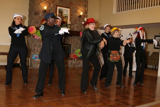 LOS ANGELES, JUL 27 - Tap Chicks at the Norbert Wagner Wish of a Lifetime Pam Kay and the Tap Chicks Performance at the Brookdale Senior Living Center on July 27, 2016 in Loma Linda, CA photo