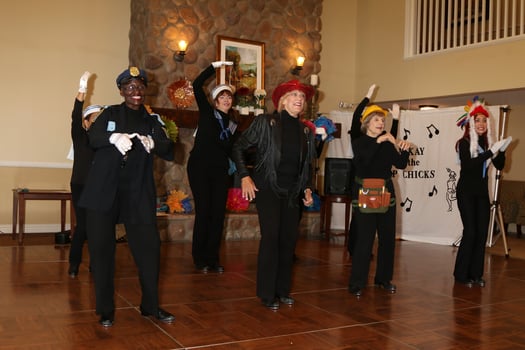 LOS ANGELES, JUL 27 - Tap Chicks at the Norbert Wagner Wish of a Lifetime Pam Kay and the Tap Chicks Performance at the Brookdale Senior Living Center on July 27, 2016 in Loma Linda, CA photo