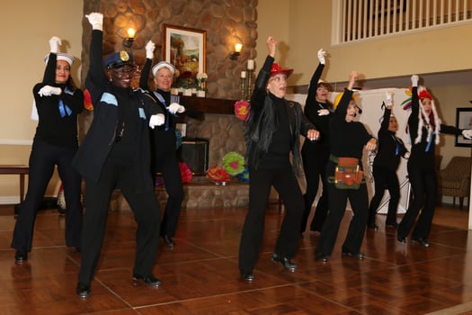 LOS ANGELES, JUL 27 - Tap Chicks at the Norbert Wagner Wish of a Lifetime Pam Kay and the Tap Chicks Performance at the Brookdale Senior Living Center on July 27, 2016 in Loma Linda, CA photo