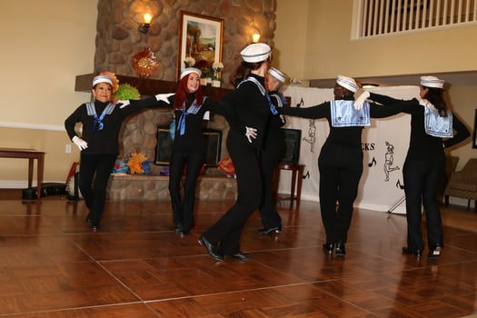 LOS ANGELES, JUL 27 - Tap Chicks at the Norbert Wagner Wish of a Lifetime Pam Kay and the Tap Chicks Performance at the Brookdale Senior Living Center on July 27, 2016 in Loma Linda, CA photo