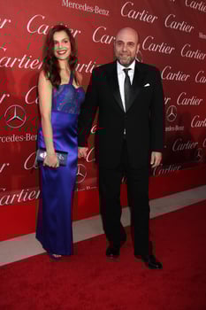 LOS ANGELES, JAN 8 - Micaela Ramazzotti, Paolo Virzi arrives at the Palm Springs International FIlm Festival 2011 Awards Gala at Palm Springs Convention Center on January 8, 2011 in Pal Springs, CA photo