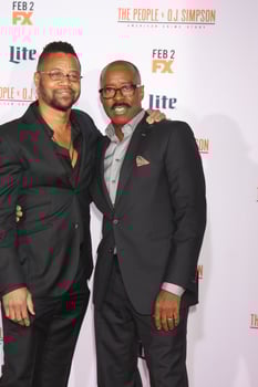 LOS ANGELES, JAN 27 - Cuba Gooding Jr, Courtney B Vance at the American Crime Story, The People V O J Simpson Premiere at the Village Theater on January 27, 2016 in Westwood, CA photo