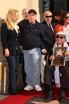 LOS ANGELES, DEC 13 - Richard Dreyfuss, Paul Mazursky at the Paul Mazursky Star on the Hollywood Walk of Fame Ceremony at Hollywood Blvd on December 13, 2013 in Los Angeles, CA photo