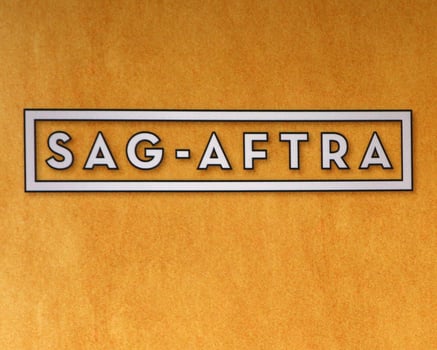 LOS ANGELES, JAN 27 - SAG-AFTRA sign in the press room at the 2013 Screen Actor s Guild Awards at the Shrine Auditorium on January 27, 2013 in Los Angeles, CA photo