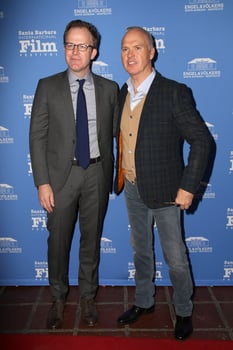 SANTA BARBARA, FEB 5 - Tom McCarthy, Michael Keaton at the 31st Santa Barbara International Film Festival, American Riviera Award at the Arlington Theatre on February 5, 2016 in Santa Barbara, CA photo