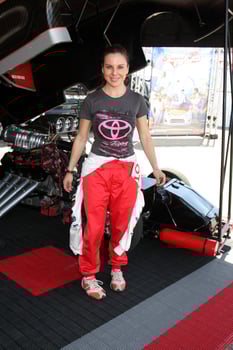 LOS ANGELES, APR 3 - Kate del Castillo at the 2012 Toyota Pro Celeb Race Press Day at Toyota Long Beach Grand Prix Track on April 3, 2012 in Long Beach, CA photo