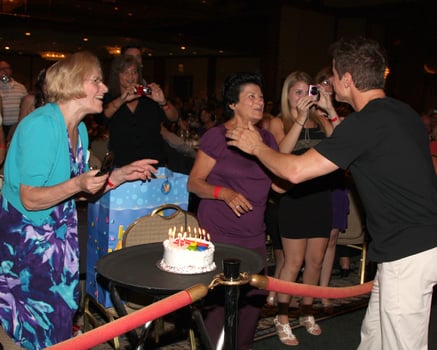 LOS ANGELES, AUG 26 - Christian LeBLanc, French Fans attending the Young and Restless Fan Dinner 2011 at the Universal Sheraton Hotel on August 26, 2011 in Los Angeles, CA photo