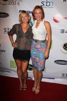 LOS ANGELES, SEP 6 - Zoe Bell, Kristanna Loken at the Mercenaries Premiere, Burbank International Fim Festival at AMC 6 on September 6, 2014 in Burbank, CA photo