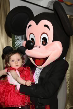 LOS ANGELES, DEC 4 - Amelie Bailey, Mickey Mouse character at the Amelie Bailey s 1st Birthday Party at Private Residence on December 4, 2016 in Studio CIty, CA photo
