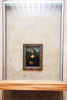 Paris, France, 2022 - mona lisa portrait photo