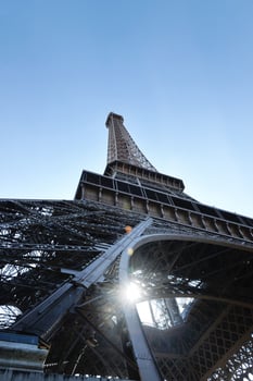 eiffel tower in paris at day photo