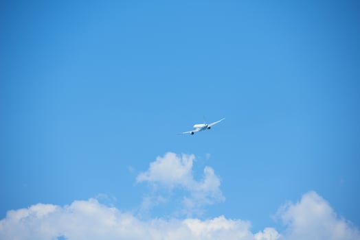 Modern airplane view photo