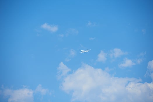 Modern airplane view photo