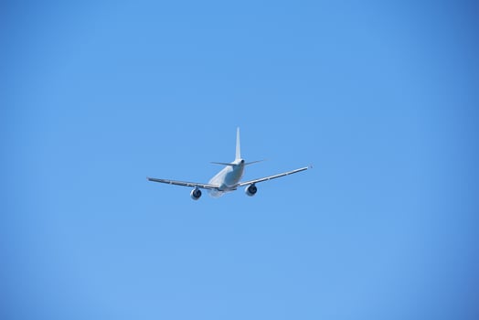 Modern airplane view photo