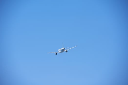 Modern airplane view photo