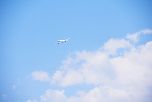 Modern airplane view photo