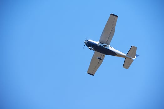 Small airplane view photo