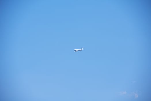 Modern airplane view photo