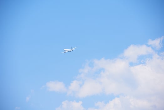 Modern airplane view photo