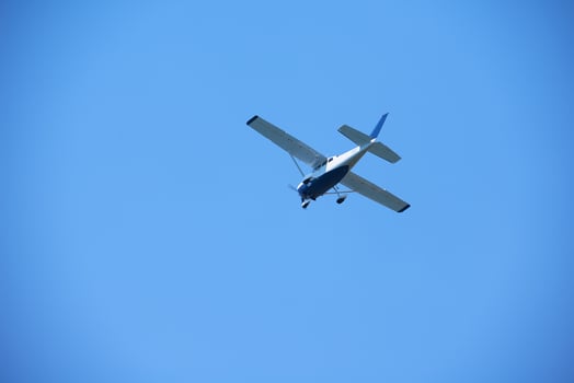 Small airplane view photo