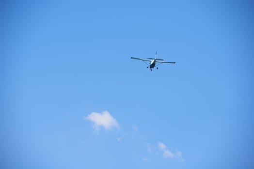 Small airplane view photo