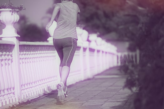 Runner in city photo