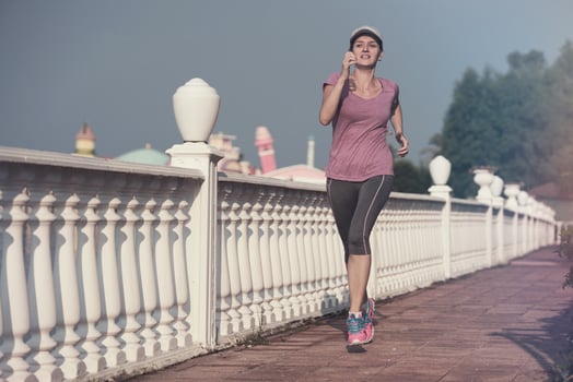 Runner in city photo