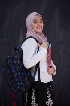 middle eastern university student photo