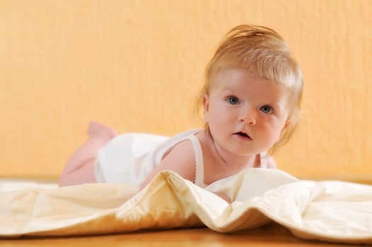 cute little baby closeup portrait photo