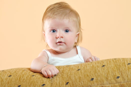 cute little baby closeup portrait photo
