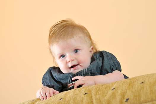 cute little baby closeup portrait photo