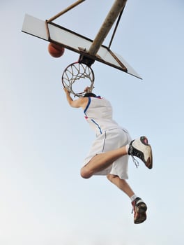 Basketball player view photo