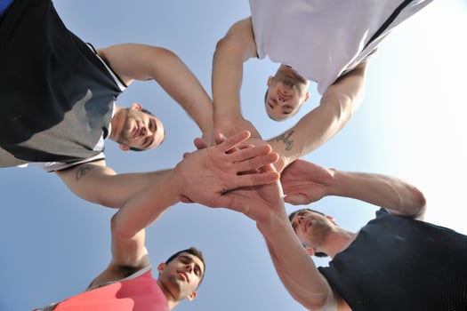 basketball players team photo