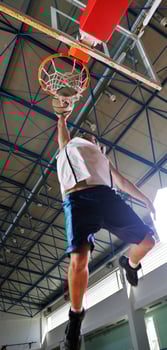 Basketball game view photo