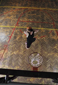 Basketball game view photo