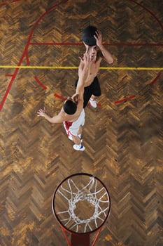 Basketball game view photo