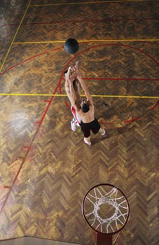 Basketball game view photo