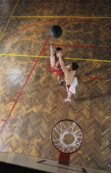 Basketball game view photo