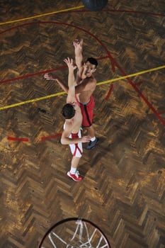 Basketball game view photo