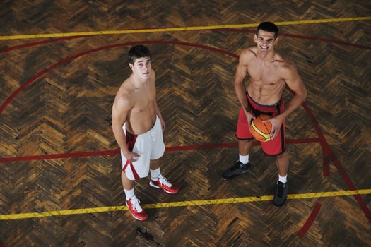 Basketball game view photo