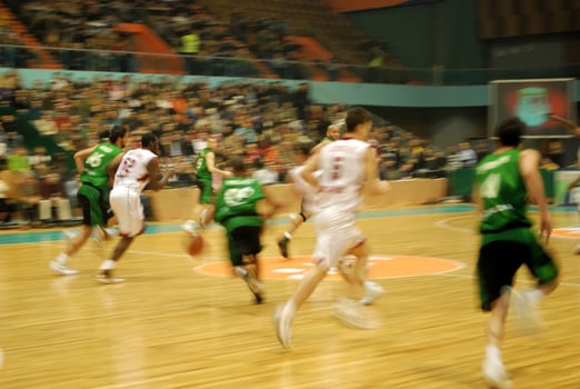 Basketball game view photo