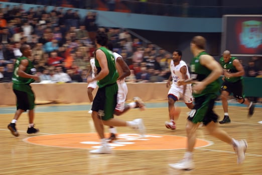 Basketball game view photo