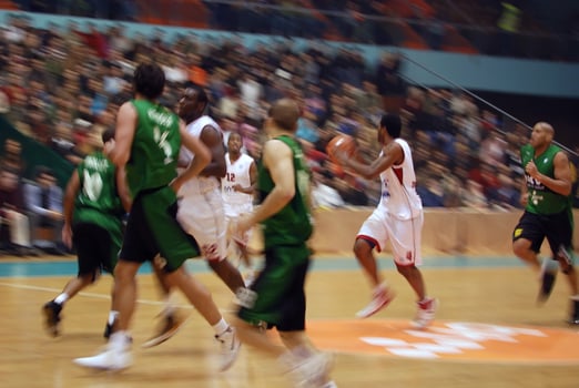 Basketball game view photo