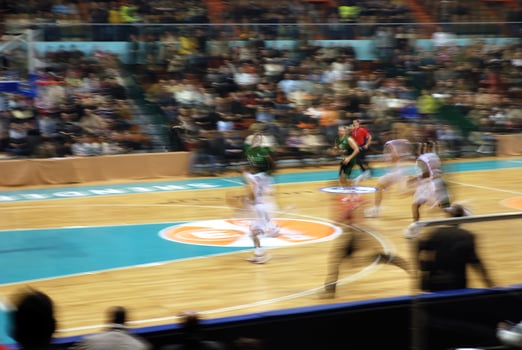 Basketball game view photo