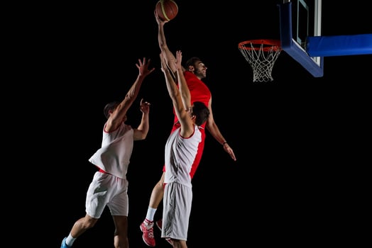 basketball player in action photo