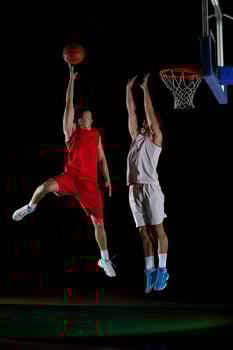 basketball player in action photo