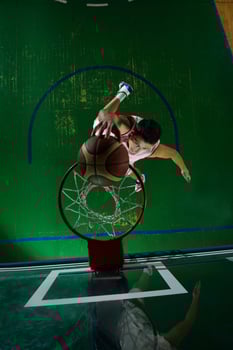 basketball player in action photo